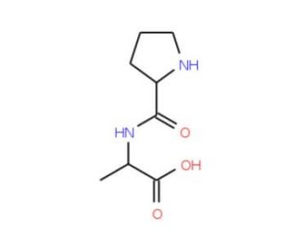 H-Pro-Ala-OH (CAS 6422-36-2) - chemical structure image