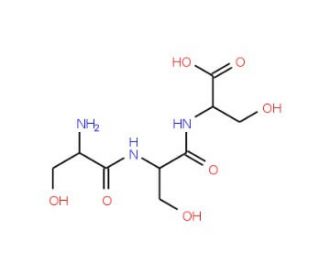 H-Ser-Ser-Ser-OH (CAS 6620-98-0) - chemical structure image