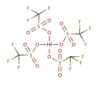 Hafnium(IV) trifluoromethanesulfonate hydrate (CAS 161337-67-3) - chemical structure image