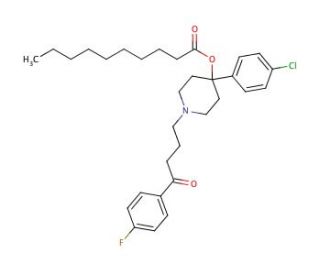 Haloperidol Decanoate HCl (CAS 74050-97-8) - chemical structure image