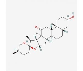 Hecogenin (CAS 467-55-0) - chemical structure image