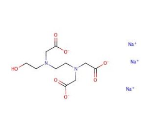 HEDTA-Na3 (CAS 139-89-9) - chemical structure image