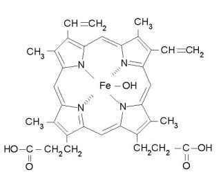 Hematin (CAS 15489-90-4) - chemical structure image