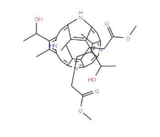 Hematoporphyrin IX dimethyl ester (CAS 5594-29-6) - chemical structure image