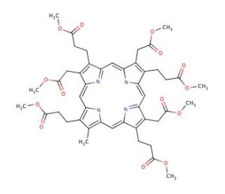 Heptacarboxylporphyrin I heptamethyl ester (CAS 885267-27-6) - chemical structure image
