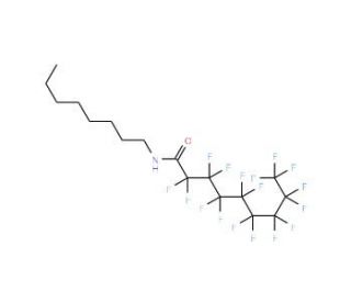 Heptadecafluorononanoic acid octylamide - chemical structure image