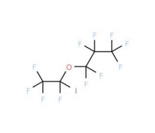 Heptafluoro-1-(1-iodo-1,2,2,2-tetrafluoroethoxy)propane (CAS 107432-46-2) - chemical structure image