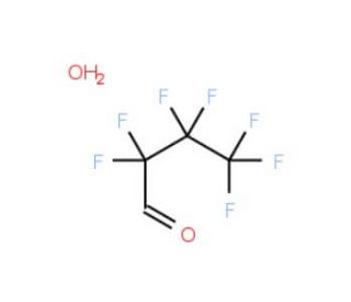 Heptafluorobutyraldehyde hydrate, tech (CAS 375-02-0) - chemical structure image
