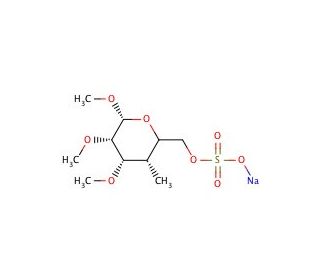 Heptakis(2,3-di-O-methyl-6-O-sulfo)-&beta;-cyclodextrin Heptasodium Salt (CAS 201346-23-8) - chemical structure image