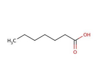 Heptanoic acid (CAS 111-14-8) - chemical structure image