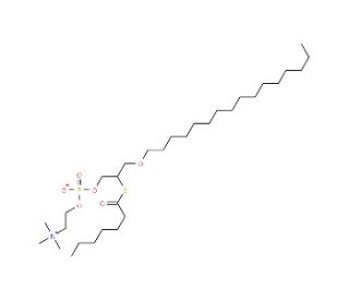Heptanoyl Thio-PC - chemical structure image
