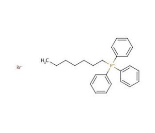 Heptyltriphenylphosphonium bromide (CAS 13423-48-8) - chemical structure image