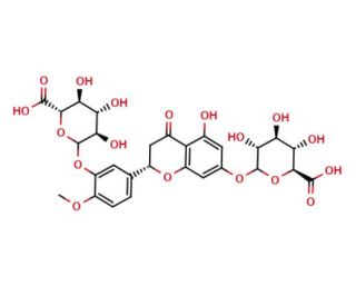 Hesperetin 7,3&prime;-O-&beta;-D-glucuronide - chemical structure image