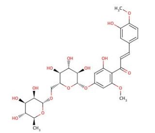 Hesperidin methyl chalcone (CAS 24292-52-2) - chemical structure image