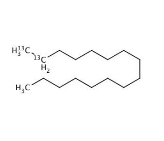 Hexadecane-1,2-13C2 (CAS 158563-27-0) - chemical structure image