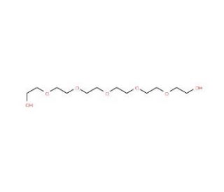 Hexaethylene glycol (CAS 2615-15-8) - chemical structure image