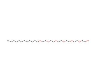 Hexaethylene glycol monododecyl ether (CAS 3055-96-7) - chemical structure image