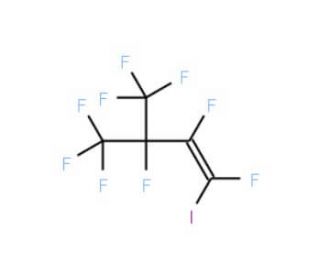 Hexafluoro-3-(trifluoromethyl)-1-iodobut-1-ene (CAS 105774-97-8) - chemical structure image