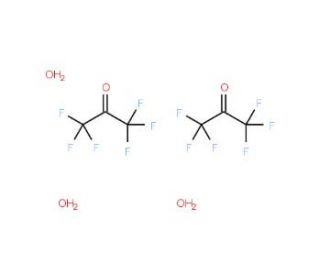 Hexafluoroacetone sesquihydrate (CAS 13098-39-0) - chemical structure image