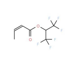 Hexafluoroisopropyl crotonate (CAS 135771-94-7) - chemical structure image