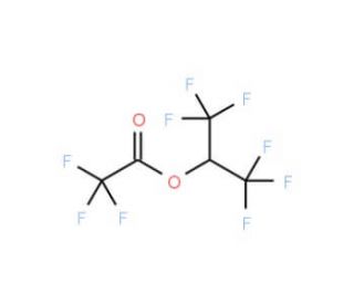Hexafluoroisopropyl trifluoroacetate (CAS 42031-15-2) - chemical structure image