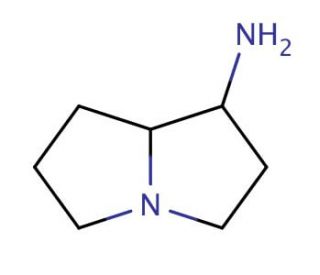 hexahydro-1H-pyrrolizin-1-amine - chemical structure image