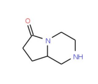 Hexahydro-pyrrolo[1,2-a]pyrazin-6-one (CAS 117810-52-3) - chemical structure image