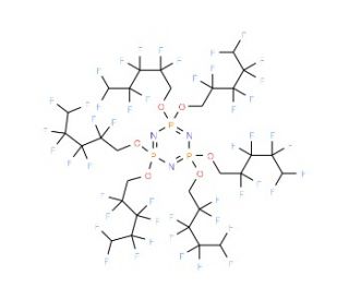 Hexakis(1H,1H,5H-perfluoropentoxy)phosphazene (CAS 16059-16-8) - chemical structure image