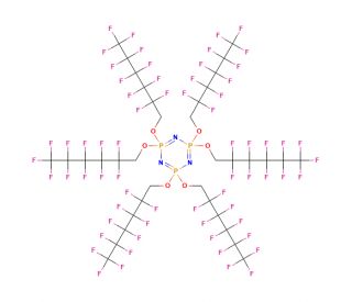 Hexakis(1H,1H-perfluorohexyloxy)phosphazene (CAS 1365808-40-7) - chemical structure image