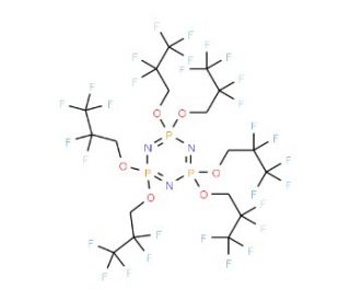 Hexakis(1H,1H-perfluoropropoxy)phosphazene (CAS 429-18-5) - chemical structure image