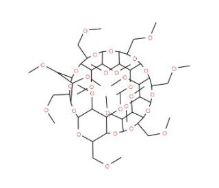 Hexakis (2,3,6-tri-O-methyl)-&alpha;-cyclodextrin (CAS 68715-56-0) - chemical structure image