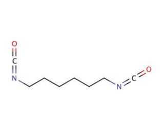 Hexamethylene diisocyanate (CAS 822-06-0) - chemical structure image