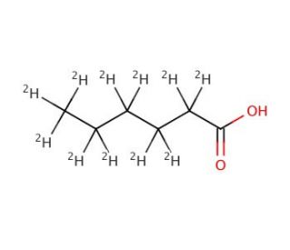 Hexanoic-d11 acid (CAS 95348-44-0) - chemical structure image