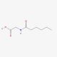 Hexanoyl Glycine (CAS 24003-67-6) - chemical structure image