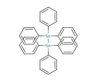 Hexaphenylditin(IV) (CAS 1064-10-4) - chemical structure image