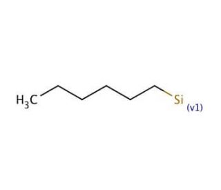 Hexylsilane (CAS 1072-14-6) - chemical structure image