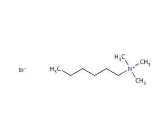 Hexyltrimethylammonium bromide (CAS 2650-53-5) - chemical structure image