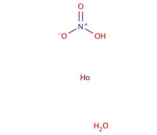Holmium(III) nitrate pentahydrate (CAS 14483-18-2) - chemical structure image