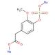 Homovanillic Acid Sulfate Sodium Salt (CAS 38339-06-9) - chemical structure image