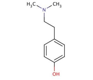Hordenine (CAS 539-15-1) - chemical structure image