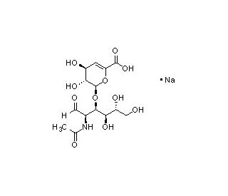 Hyaluronic acid disaccharide &Delta;DiHA sodium salt (CAS 149368-06-9) - chemical structure image
