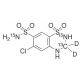 Hydrochlorothiazide-13C,15N2,d2 (CAS 58-93-5 (unlabeled)) - chemical structure image