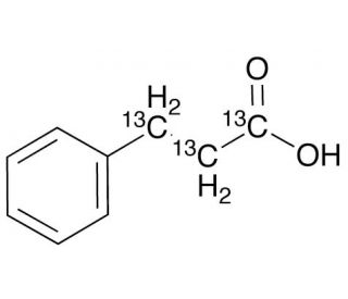 Hydrocinnamic Acid-13C3 - chemical structure image