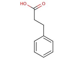Hydrocinnamic acid (CAS 501-52-0) - chemical structure image