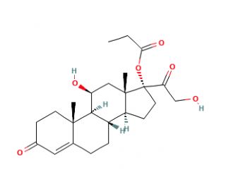 Hydrocortisone 17-Propionate - chemical structure image