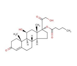 Hydrocortisone 17-valerate (CAS 57524-89-7) - chemical structure image