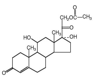 Hydrocortisone 21-acetate (CAS 50-03-3) - chemical structure image