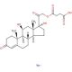 Hydrocortisone 21-hemisuccinate sodium salt (CAS 125-04-2) - chemical structure image