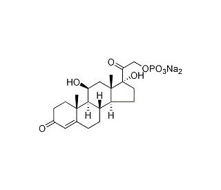 Hydrocortisone sodium phosphate (CAS 6000-74-4) - chemical structure image