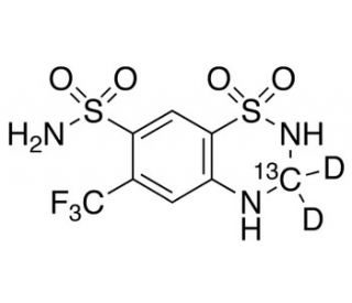 Hydroflumethiazide-13CD2 (CAS 1189877-11-9) - chemical structure image